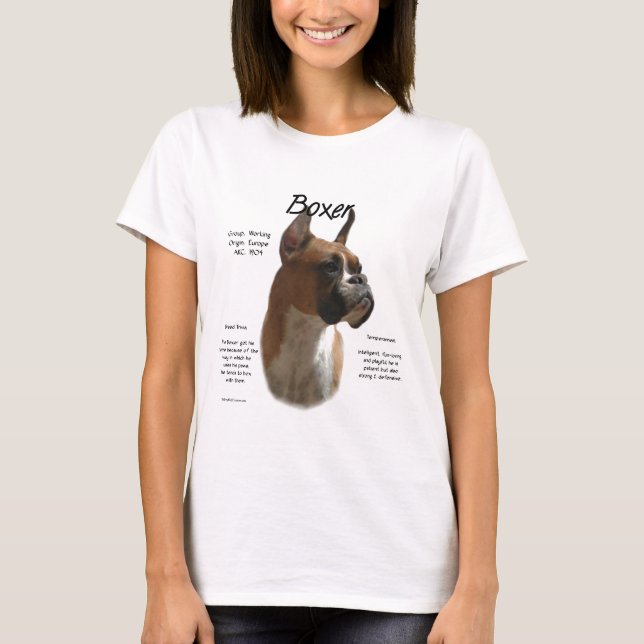 Historik för begynnelseboxare tee shirt (Framsida)