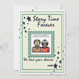 Historik för morföräldrar julkort