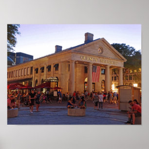 Historik för Quincy Market Downtown Boston Poster