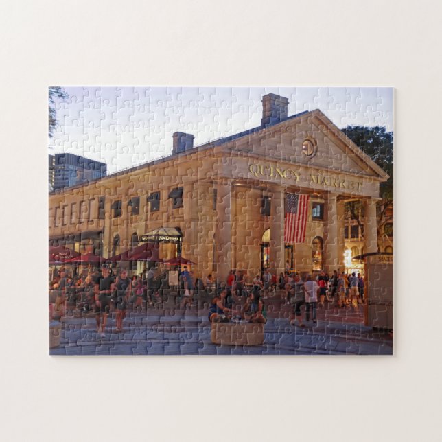 Historik för Quincy Market Downtown Boston Pussel (Horisontell)