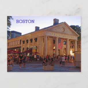 Historik för Quincy Market Downtown Boston Vykort
