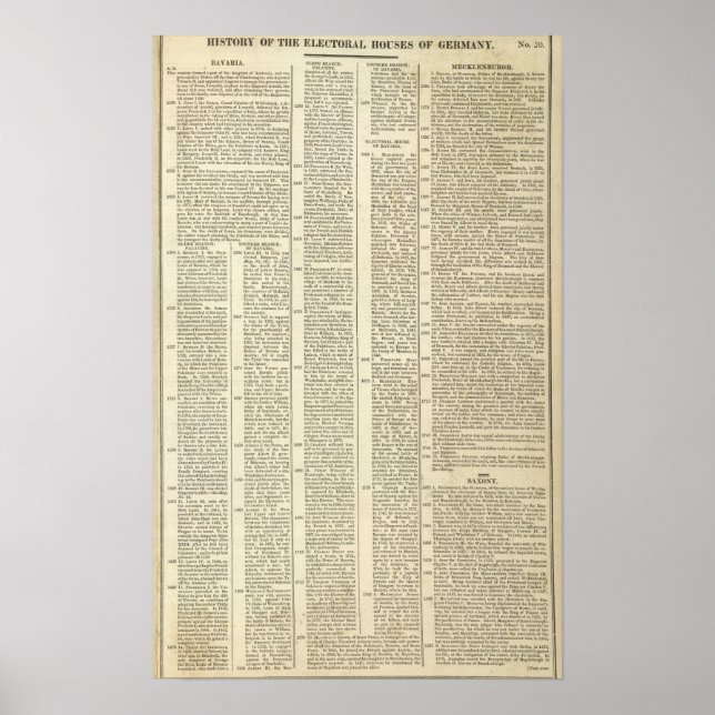 Historik för Tysklanda valhus Poster (Framsidan)