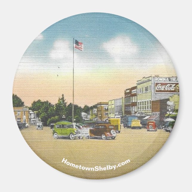 Historik Forest City Main Street Magnet (Framsidan)