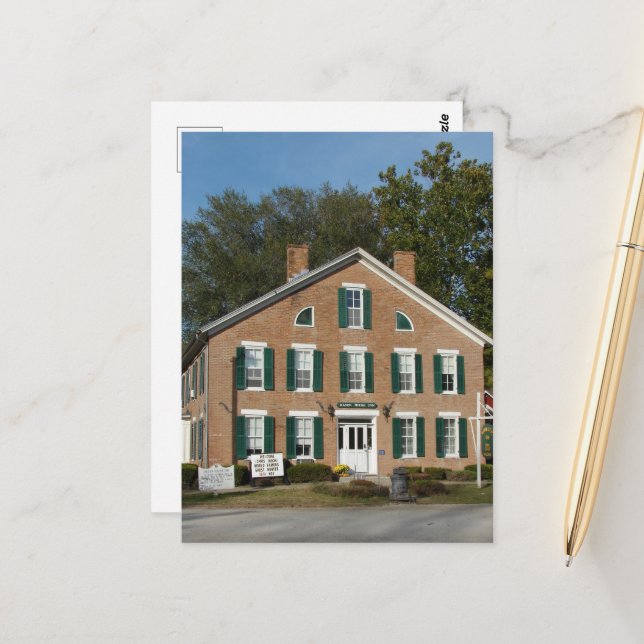 Historik hemsökt i Iowa Vykort (Fram/Back In Situ)