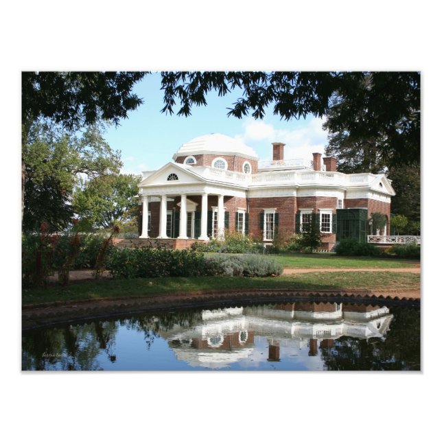 Historik i Monticello Fototryck (Framsidan)