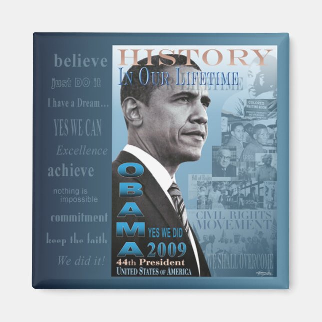 Historik i vår livstid (civila höger) magnet (Framsidan)