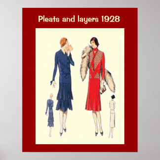 Historik Mode 1928 Poster