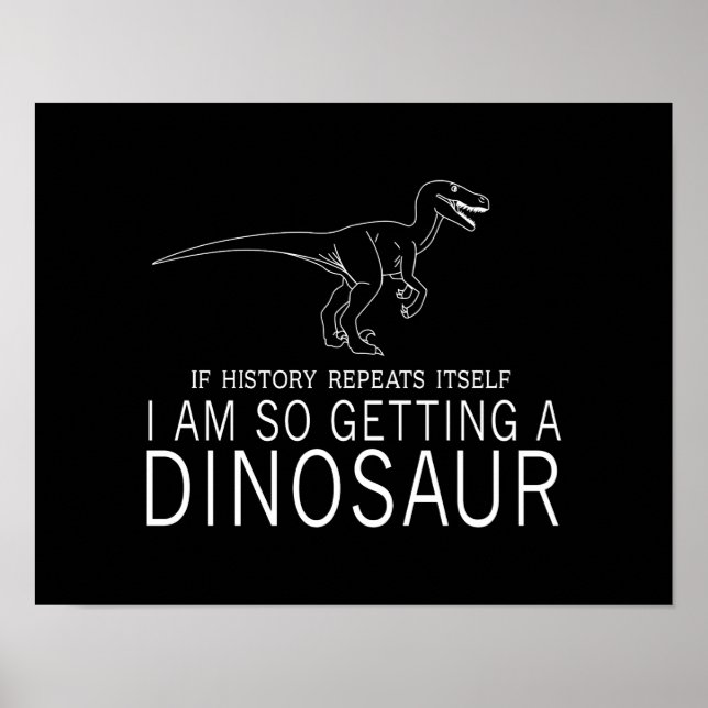 Historik och dinosaurier poster (Framsidan)