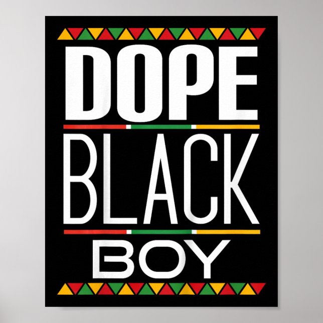 Historik om barndrog Black Boy Månad Poster (Framsidan)