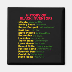Historik över Black Inventors Black History Månth Magnet