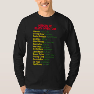 Historik över Black Inventors Black History Månth T Shirt