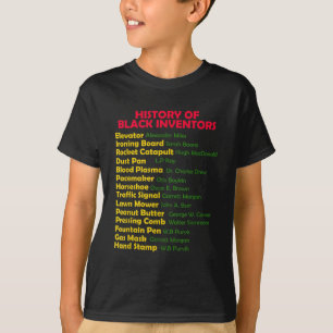 Historik över Black Inventors Black History Månth  T Shirt