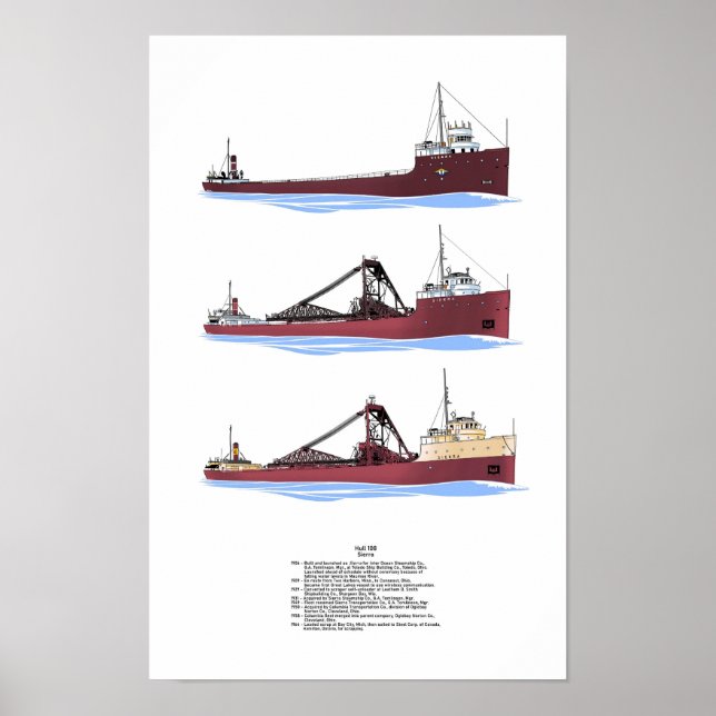 Historik över friare Sierra i Underbara Sjöar Poster (Framsidan)