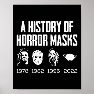 Historik över skräckmasker Lazy Halloween Costume Poster