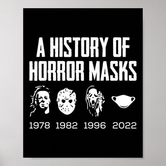 Historik över skräckmasker Lazy Halloween Costume  Poster (Framsidan)