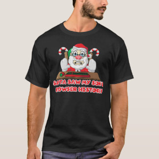 Historik över webbläsare i jultomten - son t shirt