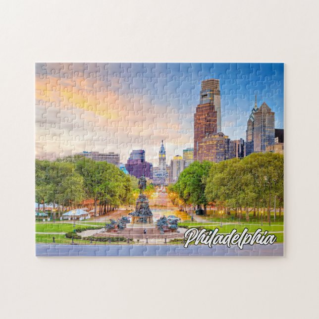 Historik Philadelphia, Pennsylvania, USA Pussel (Horisontell)
