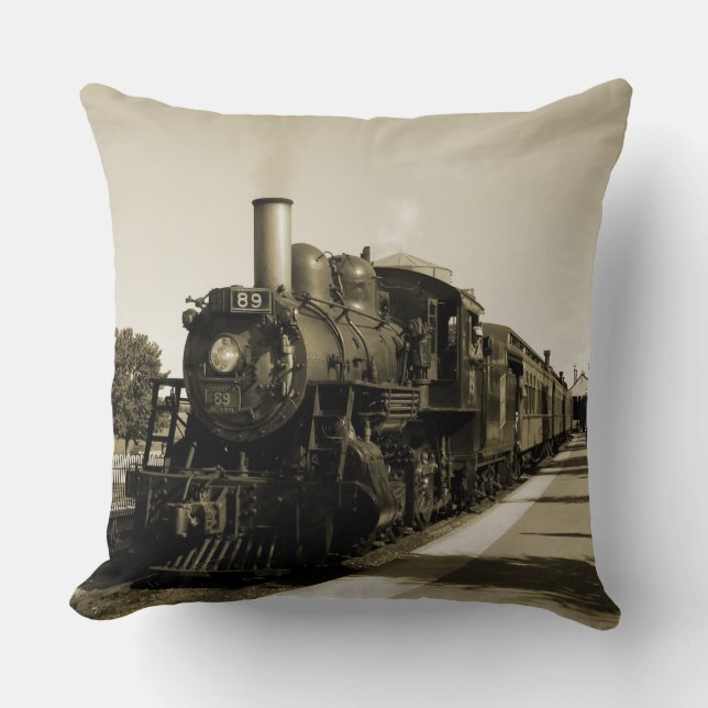 Historik Railroad Kudde (Framsida)
