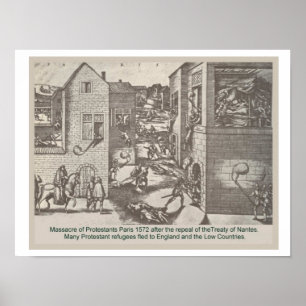 Historik, reformation, massaker på protestanter poster