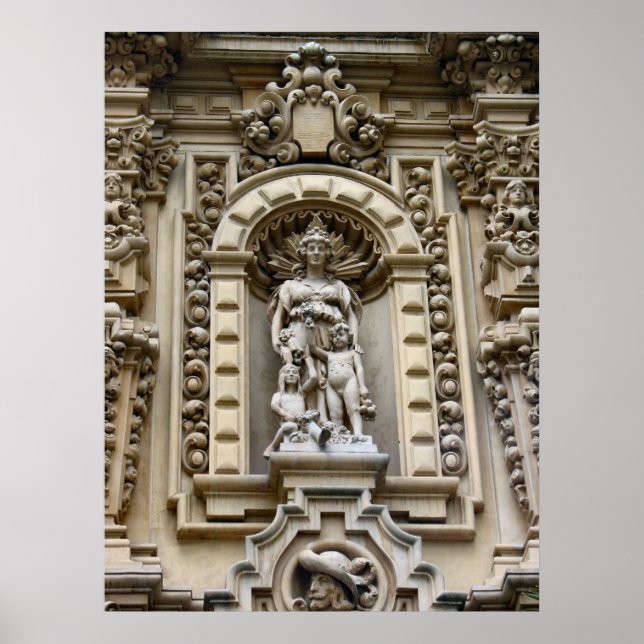 Historik San Diego Architecture Poster (Framsidan)