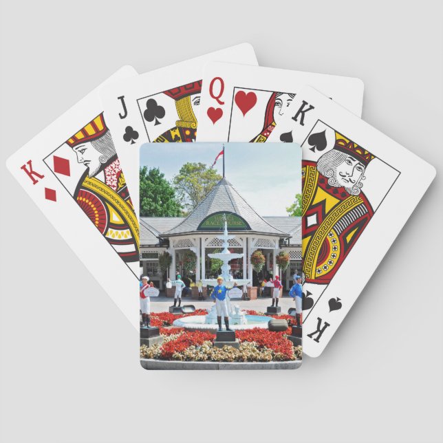 Historik Saratoga 150 på öppningsdagen Casinokort (Baksidan)