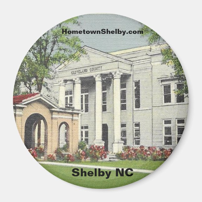 Historik Shelby NC Magnet (Framsidan)