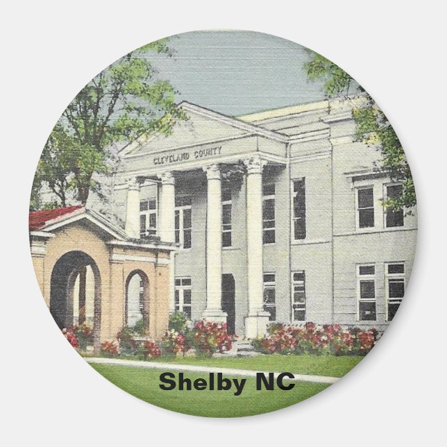 Historik Shelby NC Magnet (Framsidan)