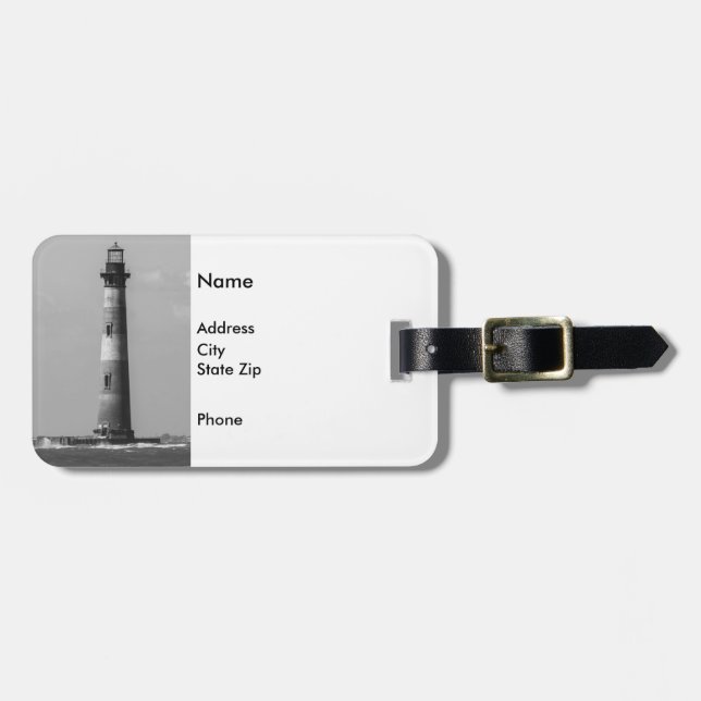 Historik Stands Tall Grayscale Bagagebricka (Horisontell Framsida)