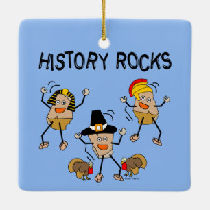 Historik Sten Julgransprydnad Keramik