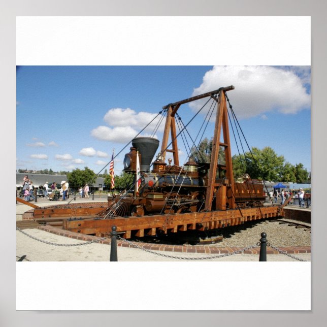 Historik Tåg Turntable Poster (Framsidan)