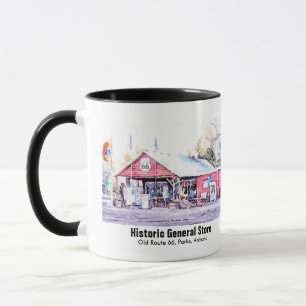 Historik väg 66 Arizona General Store Watercolor Mugg