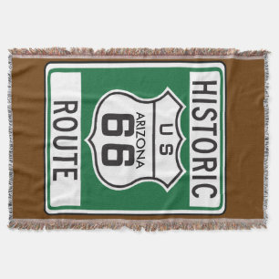 Historik väg 66 Arizona Road Sign Filt