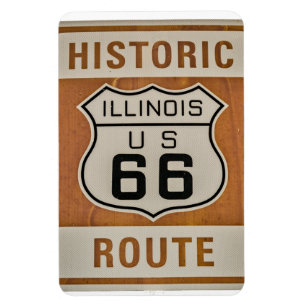 Historik väg 66 i Illinois Magnet