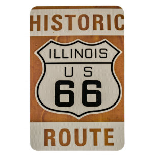 Historik väg 66 i Illinois Magnet