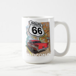 Historik väg 66 kaffemugg