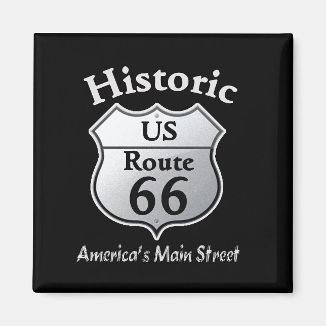 Historik väg 66 magnet (Framsidan)