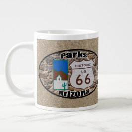 Historik väg 66 ~ Parker, Arizona Jumbo Mugg