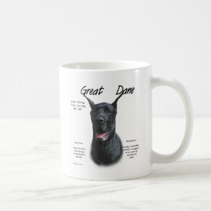 Historikdesign för Black Great dane Kaffemugg