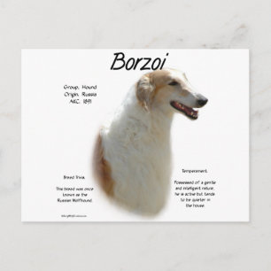 Historikdesign för Borzoi Vykort