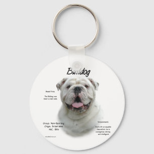 Historikdesign för bulldog nyckelring