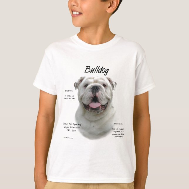 Historikdesign för bulldog t shirt (Framsida)