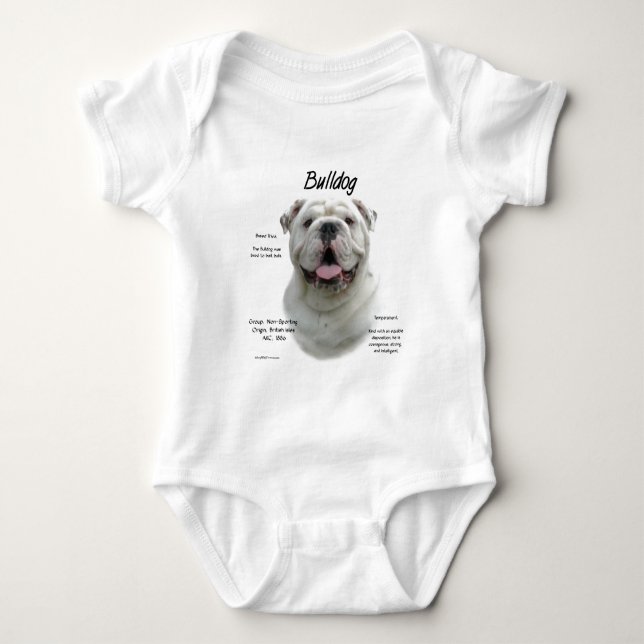 Historikdesign för bulldog t-shirt (Framsida)