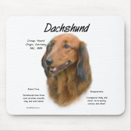 Historikdesign för Dachshund (långhårig) Musmatta