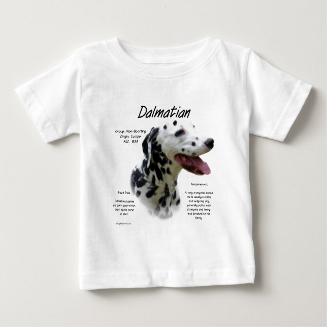 Historikdesign för Dalmatien (blk) T-shirt (Framsida)