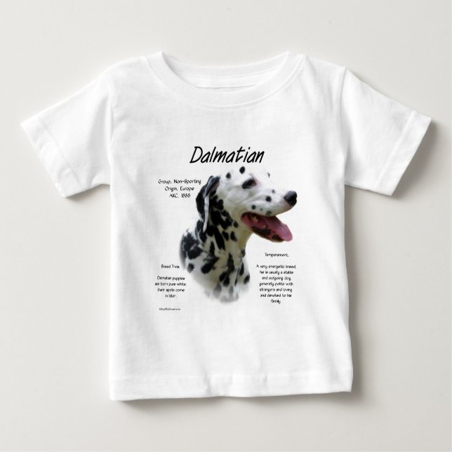 Historikdesign för Dalmatien (blk) Tee (Framsida)
