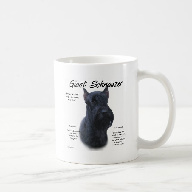 Historikdesign för Giant Schnauzer Kaffemugg (Höger)