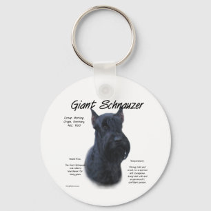 Historikdesign för Giant Schnauzer Nyckelring