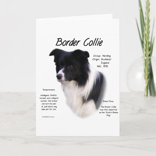 historikdesign för Gräns Collie Helgkort (Framsida)