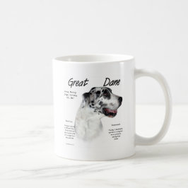 Historikdesign för Harlequin Great dane Kaffemugg