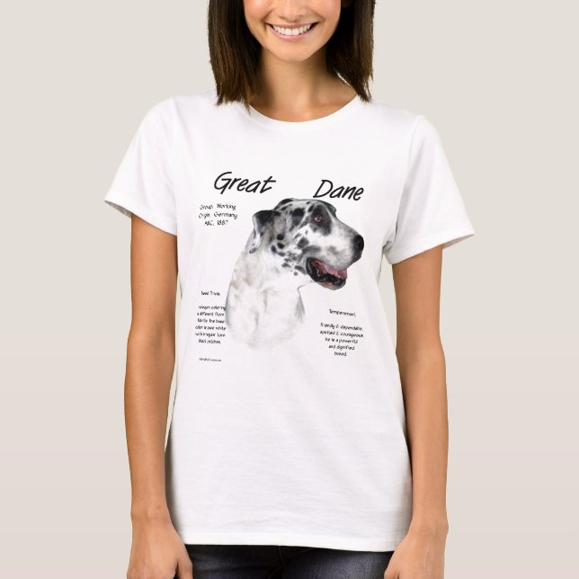 Historikdesign för Harlequin Great dane T-shirt (Framsida)